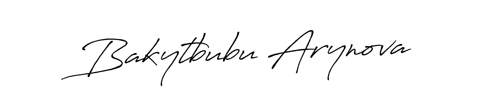 Antro_Vectra_Bolder is a professional signature style that is perfect for those who want to add a touch of class to their signature. It is also a great choice for those who want to make their signature more unique. Get Bakytbubu Arynova name to fancy signature for free. Bakytbubu Arynova signature style 7 images and pictures png