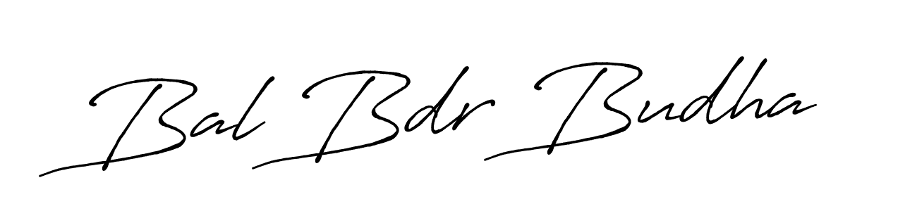 Create a beautiful signature design for name Bal Bdr Budha. With this signature (Antro_Vectra_Bolder) fonts, you can make a handwritten signature for free. Bal Bdr Budha signature style 7 images and pictures png