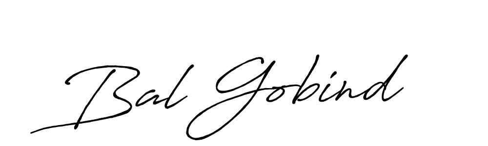 How to make Bal Gobind name signature. Use Antro_Vectra_Bolder style for creating short signs online. This is the latest handwritten sign. Bal Gobind signature style 7 images and pictures png