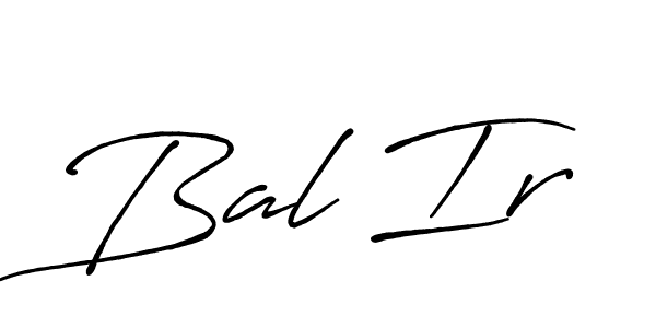 Make a beautiful signature design for name Bal Ir. With this signature (Antro_Vectra_Bolder) style, you can create a handwritten signature for free. Bal Ir signature style 7 images and pictures png