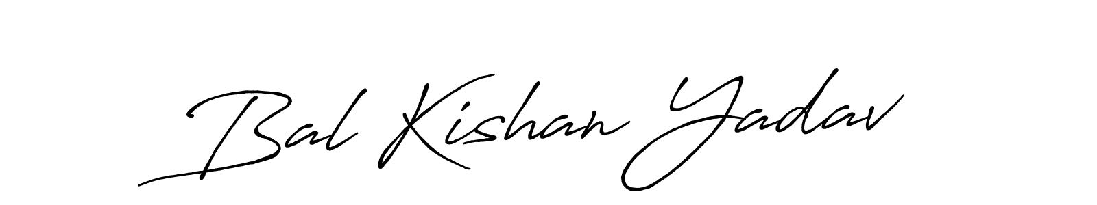 Use a signature maker to create a handwritten signature online. With this signature software, you can design (Antro_Vectra_Bolder) your own signature for name Bal Kishan Yadav. Bal Kishan Yadav signature style 7 images and pictures png