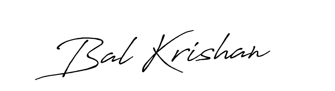 You should practise on your own different ways (Antro_Vectra_Bolder) to write your name (Bal Krishan) in signature. don't let someone else do it for you. Bal Krishan signature style 7 images and pictures png