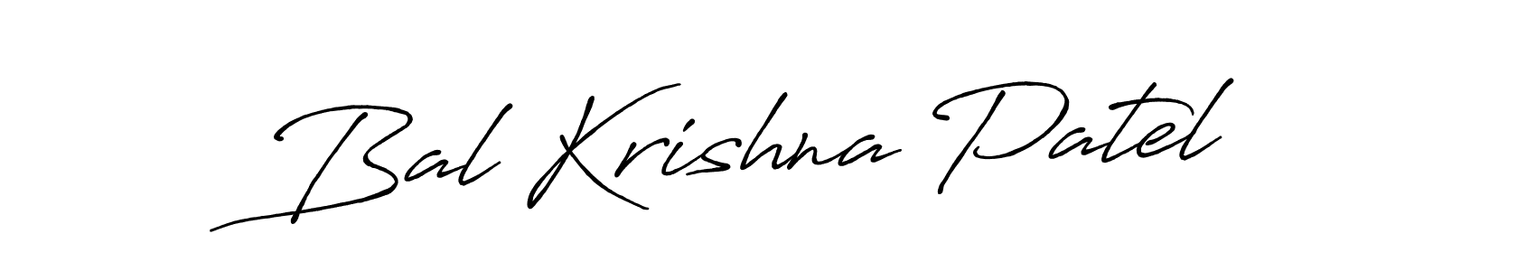 The best way (Antro_Vectra_Bolder) to make a short signature is to pick only two or three words in your name. The name Bal Krishna Patel include a total of six letters. For converting this name. Bal Krishna Patel signature style 7 images and pictures png