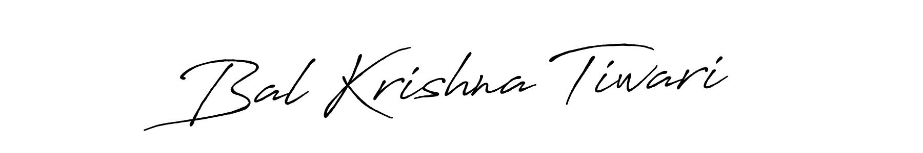 Make a beautiful signature design for name Bal Krishna Tiwari. With this signature (Antro_Vectra_Bolder) style, you can create a handwritten signature for free. Bal Krishna Tiwari signature style 7 images and pictures png