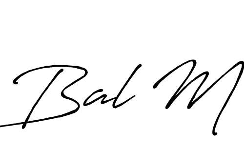 Also You can easily find your signature by using the search form. We will create Bal M name handwritten signature images for you free of cost using Antro_Vectra_Bolder sign style. Bal M signature style 7 images and pictures png