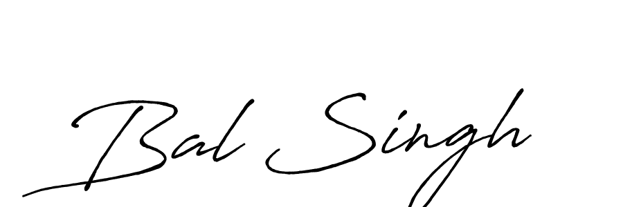 Create a beautiful signature design for name Bal Singh. With this signature (Antro_Vectra_Bolder) fonts, you can make a handwritten signature for free. Bal Singh signature style 7 images and pictures png