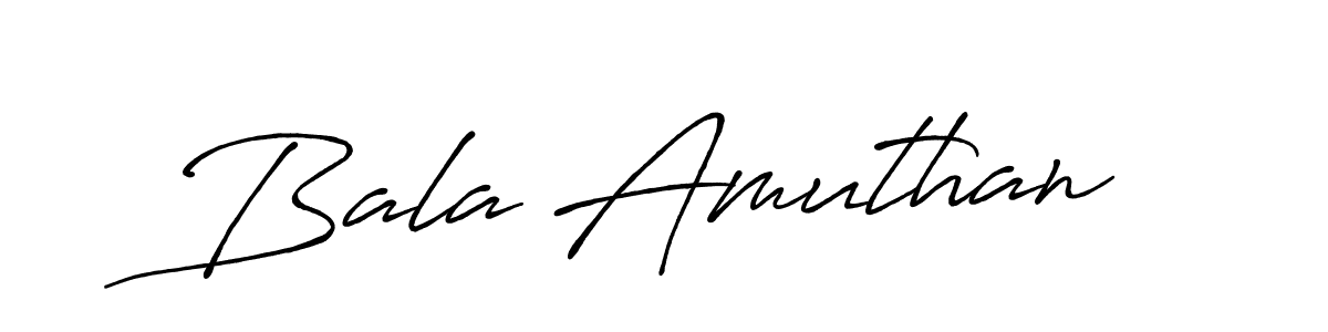 You should practise on your own different ways (Antro_Vectra_Bolder) to write your name (Bala Amuthan) in signature. don't let someone else do it for you. Bala Amuthan signature style 7 images and pictures png