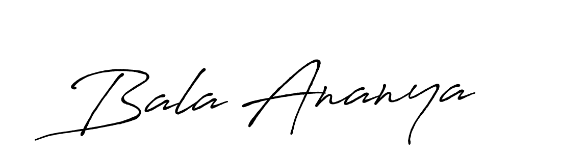 It looks lik you need a new signature style for name Bala Ananya. Design unique handwritten (Antro_Vectra_Bolder) signature with our free signature maker in just a few clicks. Bala Ananya signature style 7 images and pictures png