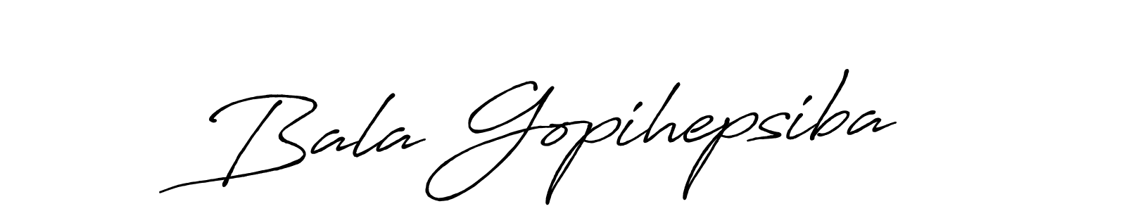 Bala Gopihepsiba stylish signature style. Best Handwritten Sign (Antro_Vectra_Bolder) for my name. Handwritten Signature Collection Ideas for my name Bala Gopihepsiba. Bala Gopihepsiba signature style 7 images and pictures png