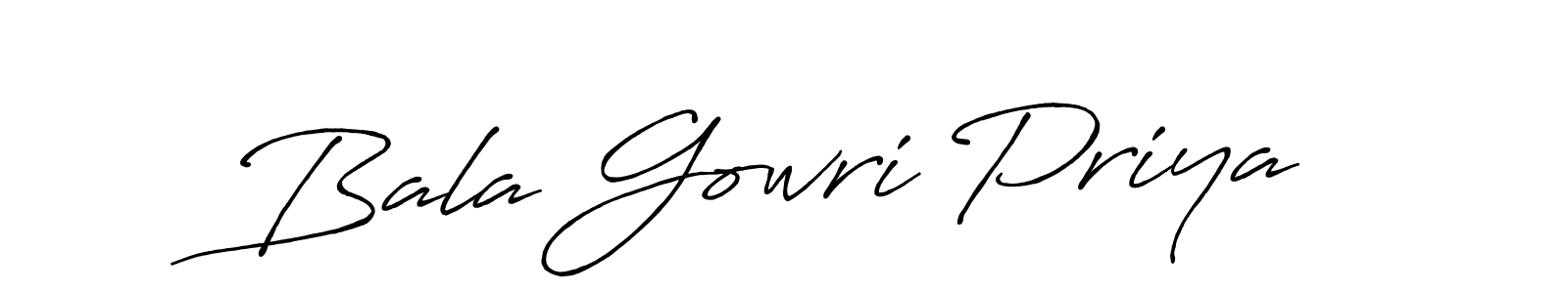 Also we have Bala Gowri Priya name is the best signature style. Create professional handwritten signature collection using Antro_Vectra_Bolder autograph style. Bala Gowri Priya signature style 7 images and pictures png