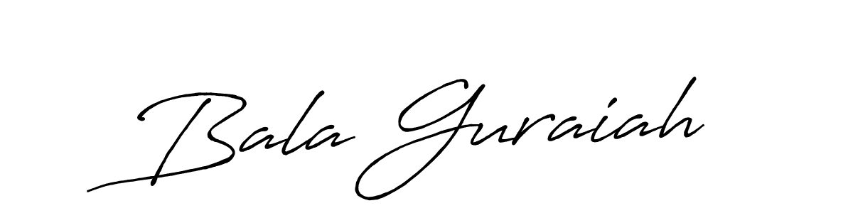 The best way (Antro_Vectra_Bolder) to make a short signature is to pick only two or three words in your name. The name Bala Guraiah include a total of six letters. For converting this name. Bala Guraiah signature style 7 images and pictures png