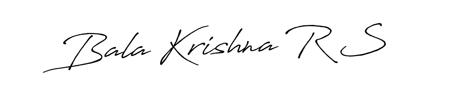 Design your own signature with our free online signature maker. With this signature software, you can create a handwritten (Antro_Vectra_Bolder) signature for name Bala Krishna R S. Bala Krishna R S signature style 7 images and pictures png