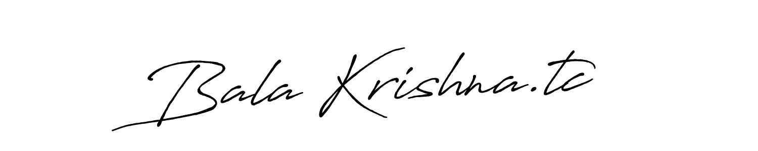 Similarly Antro_Vectra_Bolder is the best handwritten signature design. Signature creator online .You can use it as an online autograph creator for name Bala Krishna.tc. Bala Krishna.tc signature style 7 images and pictures png