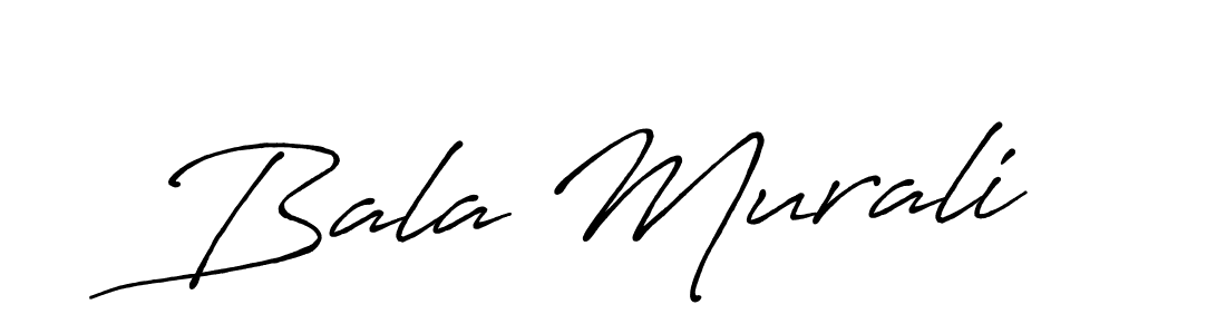 It looks lik you need a new signature style for name Bala Murali. Design unique handwritten (Antro_Vectra_Bolder) signature with our free signature maker in just a few clicks. Bala Murali signature style 7 images and pictures png