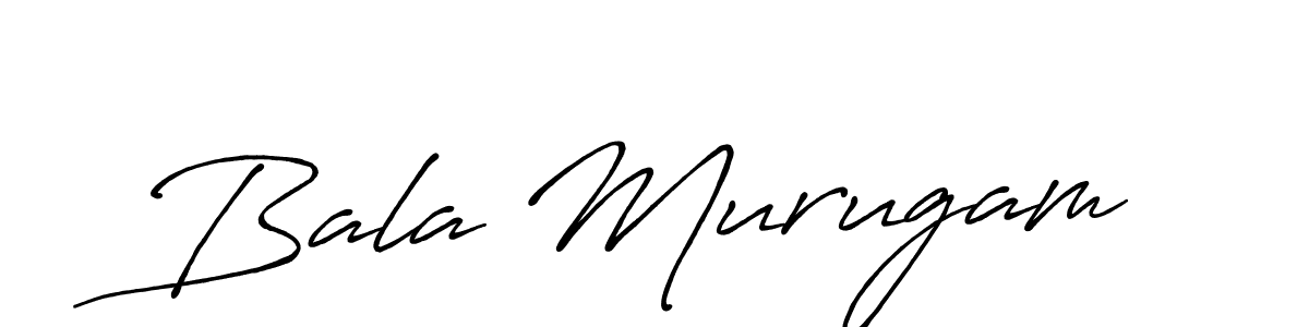 Use a signature maker to create a handwritten signature online. With this signature software, you can design (Antro_Vectra_Bolder) your own signature for name Bala Murugam. Bala Murugam signature style 7 images and pictures png