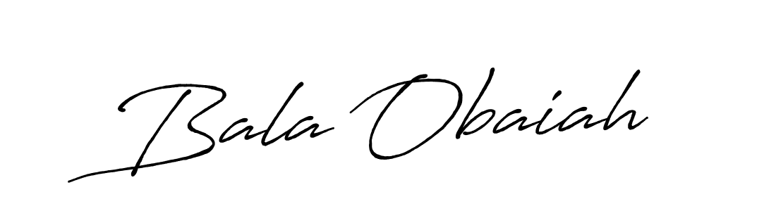 How to make Bala Obaiah name signature. Use Antro_Vectra_Bolder style for creating short signs online. This is the latest handwritten sign. Bala Obaiah signature style 7 images and pictures png