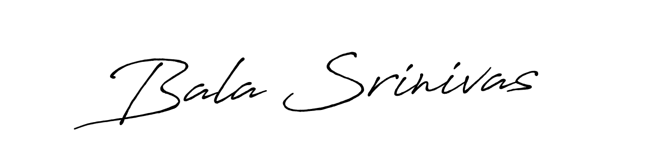 Create a beautiful signature design for name Bala Srinivas. With this signature (Antro_Vectra_Bolder) fonts, you can make a handwritten signature for free. Bala Srinivas signature style 7 images and pictures png