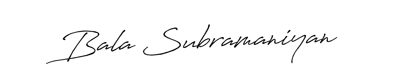 It looks lik you need a new signature style for name Bala Subramaniyan. Design unique handwritten (Antro_Vectra_Bolder) signature with our free signature maker in just a few clicks. Bala Subramaniyan signature style 7 images and pictures png