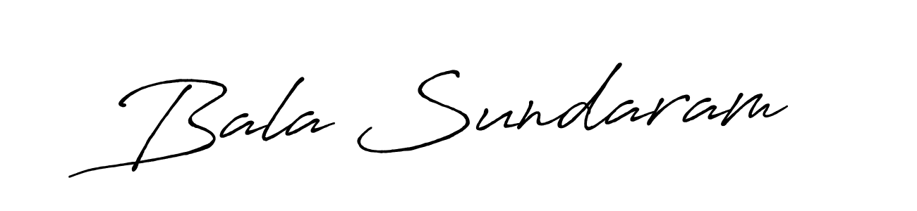Create a beautiful signature design for name Bala Sundaram. With this signature (Antro_Vectra_Bolder) fonts, you can make a handwritten signature for free. Bala Sundaram signature style 7 images and pictures png