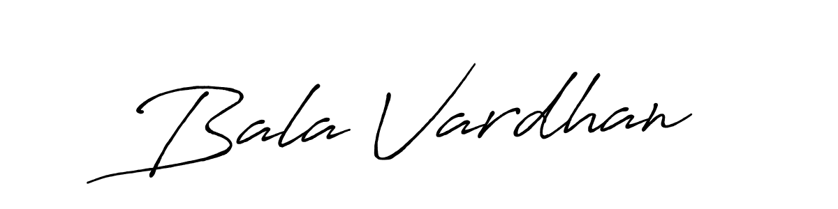 How to make Bala Vardhan name signature. Use Antro_Vectra_Bolder style for creating short signs online. This is the latest handwritten sign. Bala Vardhan signature style 7 images and pictures png