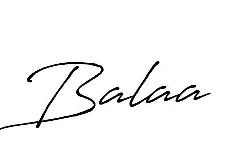 How to make Balaa signature? Antro_Vectra_Bolder is a professional autograph style. Create handwritten signature for Balaa name. Balaa signature style 7 images and pictures png