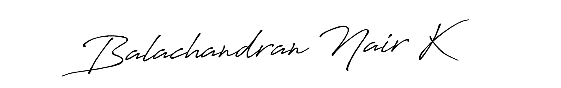Similarly Antro_Vectra_Bolder is the best handwritten signature design. Signature creator online .You can use it as an online autograph creator for name Balachandran Nair K. Balachandran Nair K signature style 7 images and pictures png