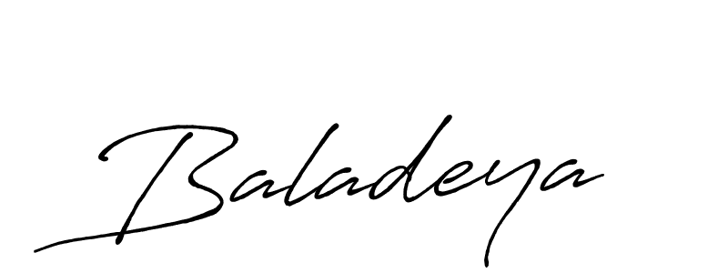 Baladeya stylish signature style. Best Handwritten Sign (Antro_Vectra_Bolder) for my name. Handwritten Signature Collection Ideas for my name Baladeya. Baladeya signature style 7 images and pictures png