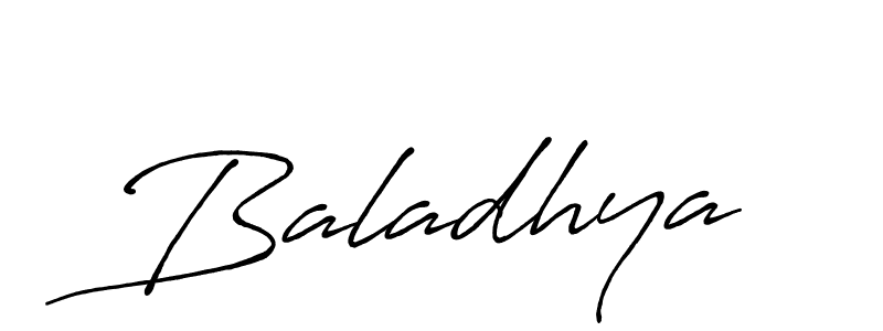 Baladhya stylish signature style. Best Handwritten Sign (Antro_Vectra_Bolder) for my name. Handwritten Signature Collection Ideas for my name Baladhya. Baladhya signature style 7 images and pictures png