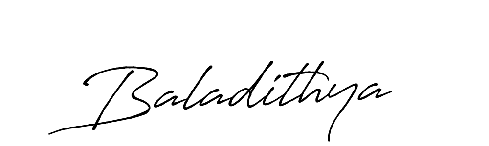 Design your own signature with our free online signature maker. With this signature software, you can create a handwritten (Antro_Vectra_Bolder) signature for name Baladithya. Baladithya signature style 7 images and pictures png