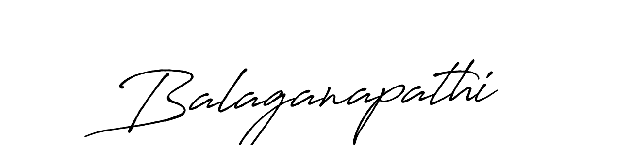 How to make Balaganapathi signature? Antro_Vectra_Bolder is a professional autograph style. Create handwritten signature for Balaganapathi name. Balaganapathi signature style 7 images and pictures png