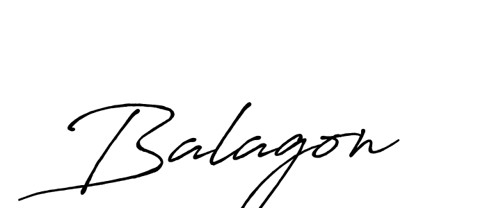 Design your own signature with our free online signature maker. With this signature software, you can create a handwritten (Antro_Vectra_Bolder) signature for name Balagon. Balagon signature style 7 images and pictures png