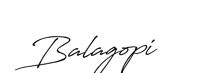 Create a beautiful signature design for name Balagopi. With this signature (Antro_Vectra_Bolder) fonts, you can make a handwritten signature for free. Balagopi signature style 7 images and pictures png