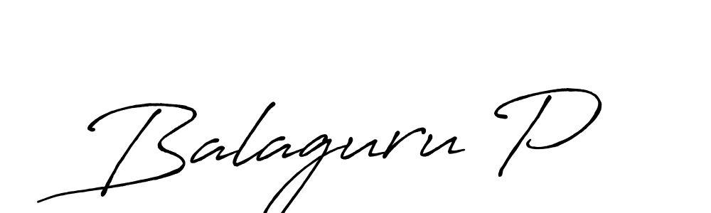 How to make Balaguru P signature? Antro_Vectra_Bolder is a professional autograph style. Create handwritten signature for Balaguru P name. Balaguru P signature style 7 images and pictures png