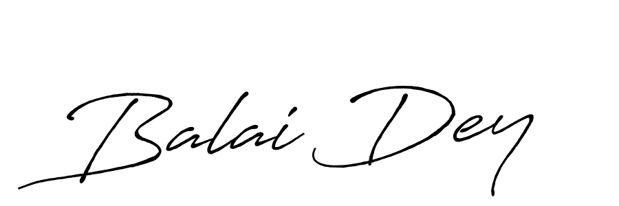 Create a beautiful signature design for name Balai Dey. With this signature (Antro_Vectra_Bolder) fonts, you can make a handwritten signature for free. Balai Dey signature style 7 images and pictures png