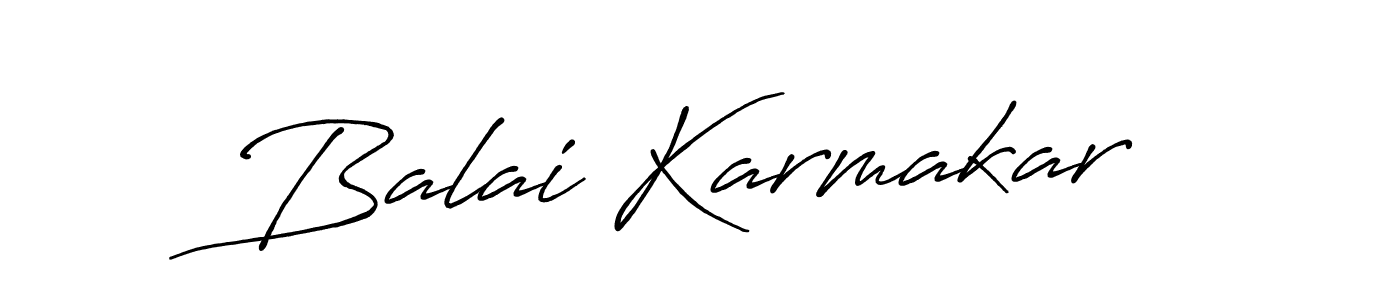 Design your own signature with our free online signature maker. With this signature software, you can create a handwritten (Antro_Vectra_Bolder) signature for name Balai Karmakar. Balai Karmakar signature style 7 images and pictures png