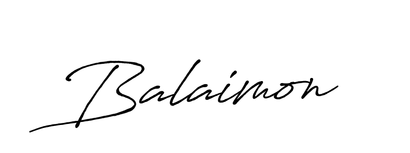 Design your own signature with our free online signature maker. With this signature software, you can create a handwritten (Antro_Vectra_Bolder) signature for name Balaimon. Balaimon signature style 7 images and pictures png