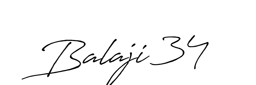 Balaji 34 stylish signature style. Best Handwritten Sign (Antro_Vectra_Bolder) for my name. Handwritten Signature Collection Ideas for my name Balaji 34. Balaji 34 signature style 7 images and pictures png