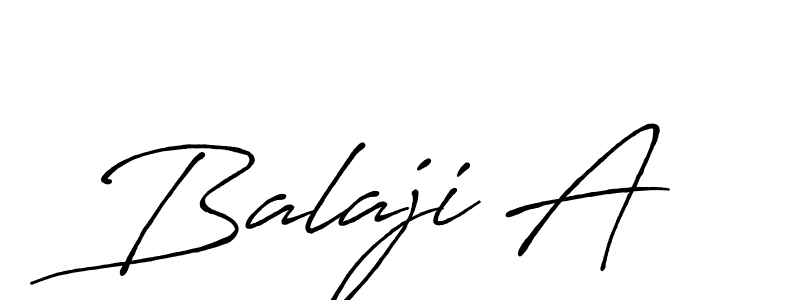 It looks lik you need a new signature style for name Balaji A. Design unique handwritten (Antro_Vectra_Bolder) signature with our free signature maker in just a few clicks. Balaji A signature style 7 images and pictures png