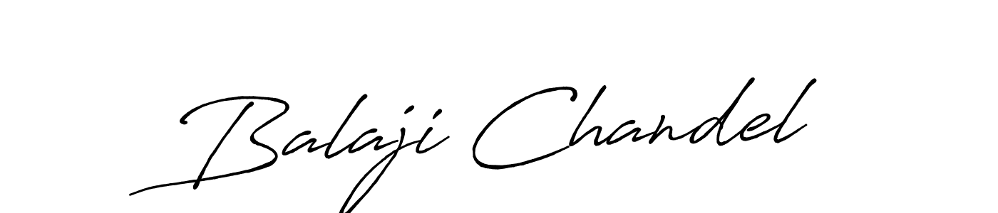 Create a beautiful signature design for name Balaji Chandel. With this signature (Antro_Vectra_Bolder) fonts, you can make a handwritten signature for free. Balaji Chandel signature style 7 images and pictures png