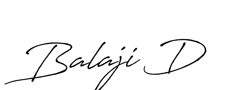 Make a beautiful signature design for name Balaji D. With this signature (Antro_Vectra_Bolder) style, you can create a handwritten signature for free. Balaji D signature style 7 images and pictures png