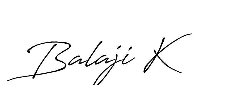 How to make Balaji K signature? Antro_Vectra_Bolder is a professional autograph style. Create handwritten signature for Balaji K name. Balaji K signature style 7 images and pictures png