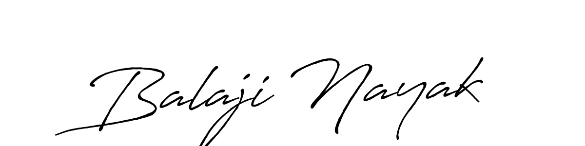 Design your own signature with our free online signature maker. With this signature software, you can create a handwritten (Antro_Vectra_Bolder) signature for name Balaji Nayak. Balaji Nayak signature style 7 images and pictures png
