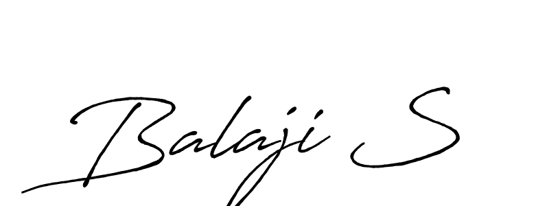 You should practise on your own different ways (Antro_Vectra_Bolder) to write your name (Balaji S) in signature. don't let someone else do it for you. Balaji S signature style 7 images and pictures png