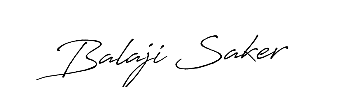 How to make Balaji Saker name signature. Use Antro_Vectra_Bolder style for creating short signs online. This is the latest handwritten sign. Balaji Saker signature style 7 images and pictures png