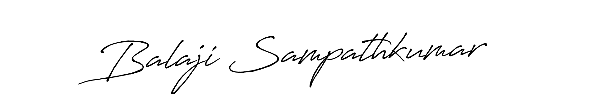 Make a beautiful signature design for name Balaji Sampathkumar. With this signature (Antro_Vectra_Bolder) style, you can create a handwritten signature for free. Balaji Sampathkumar signature style 7 images and pictures png