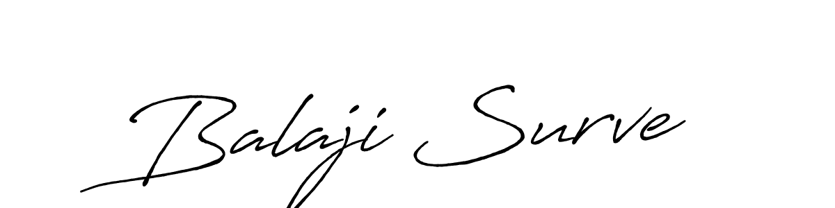 Make a beautiful signature design for name Balaji Surve. With this signature (Antro_Vectra_Bolder) style, you can create a handwritten signature for free. Balaji Surve signature style 7 images and pictures png