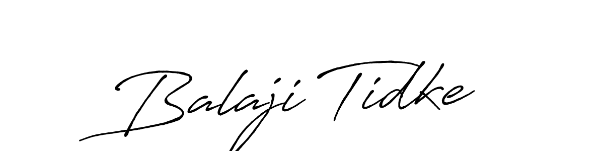 How to make Balaji Tidke name signature. Use Antro_Vectra_Bolder style for creating short signs online. This is the latest handwritten sign. Balaji Tidke signature style 7 images and pictures png