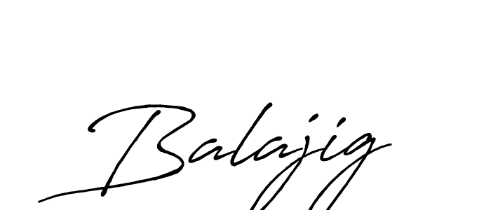 Design your own signature with our free online signature maker. With this signature software, you can create a handwritten (Antro_Vectra_Bolder) signature for name Balajig. Balajig signature style 7 images and pictures png