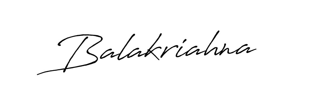 Design your own signature with our free online signature maker. With this signature software, you can create a handwritten (Antro_Vectra_Bolder) signature for name Balakriahna. Balakriahna signature style 7 images and pictures png