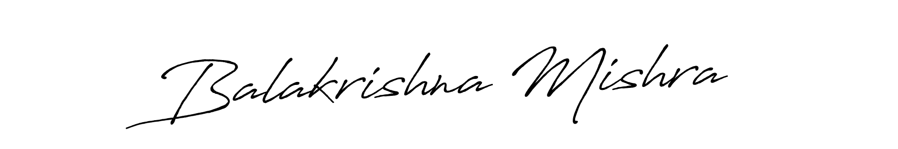 Create a beautiful signature design for name Balakrishna Mishra. With this signature (Antro_Vectra_Bolder) fonts, you can make a handwritten signature for free. Balakrishna Mishra signature style 7 images and pictures png